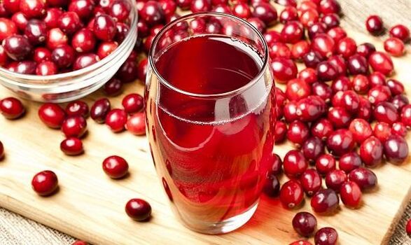 parasitoentzako cranberry zukua